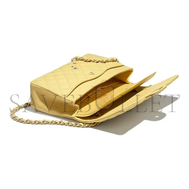 CHANEL CAVIAR QUILTED MEDIUM DOUBLE FLAP LIGHT A01112 (25.5*15.5*6.5cm)